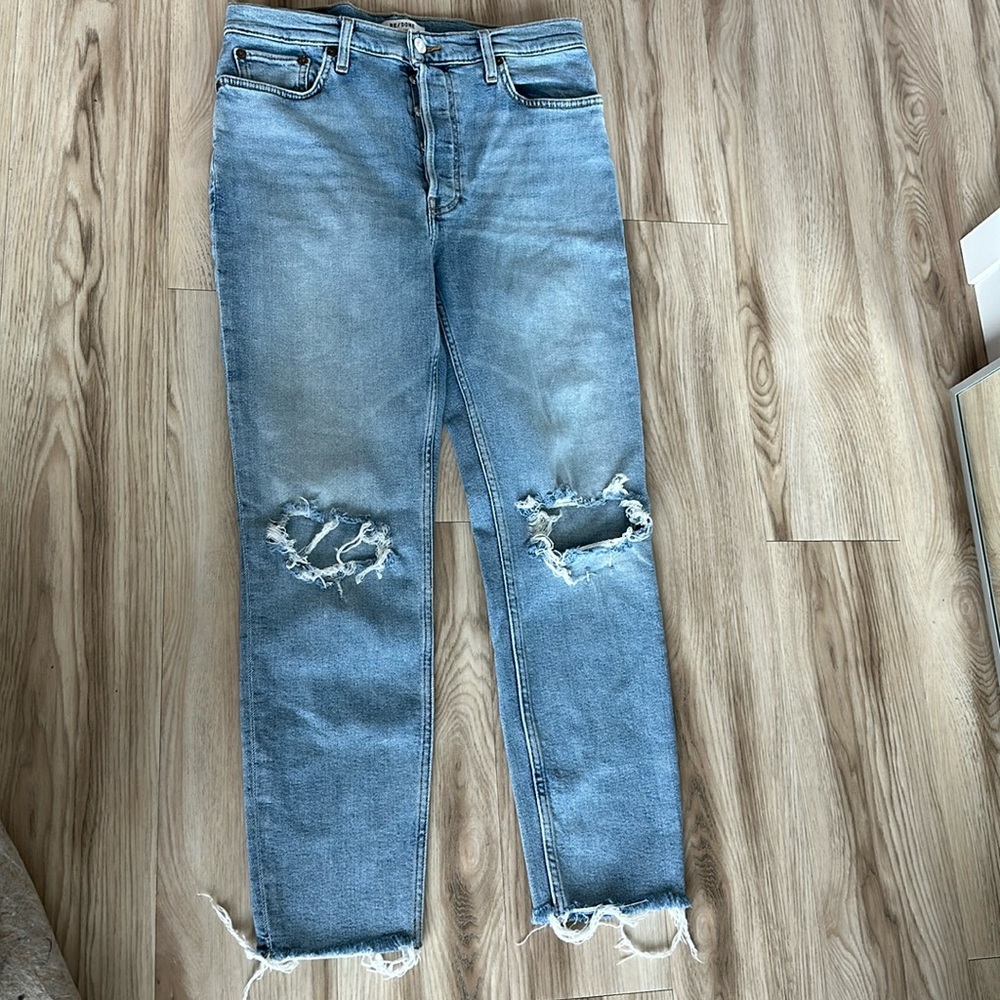 Re/Done 90s high rise ankle straight